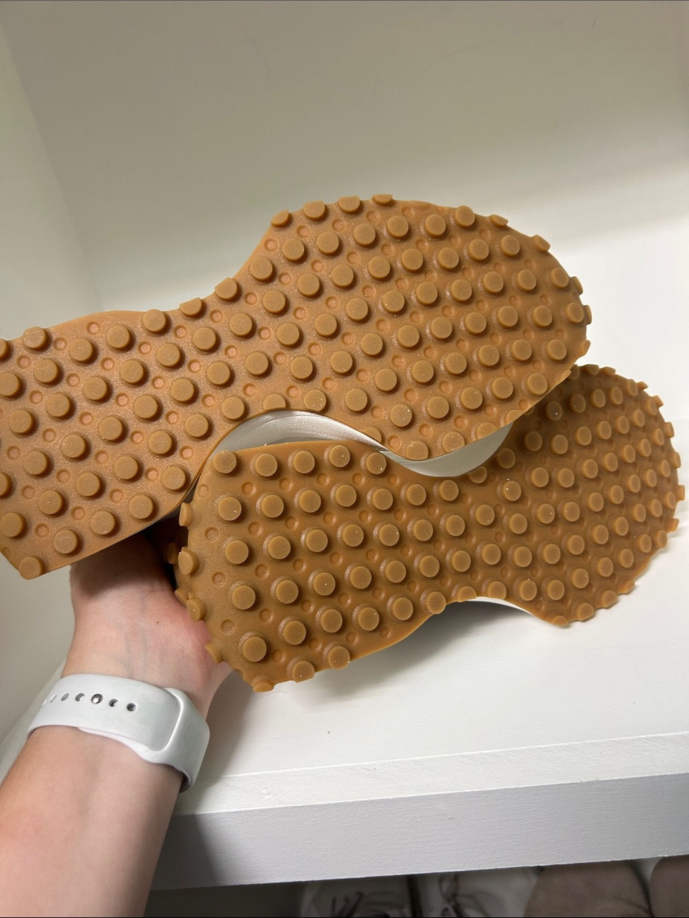 New Balance Cream & Purple Lifestyle Sneaker - Picture 5 of 6